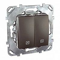 Выключатель для жалюзи кнопочный UNICA TOP, графит | код. MGU5.208.12ZD | Schneider Electric